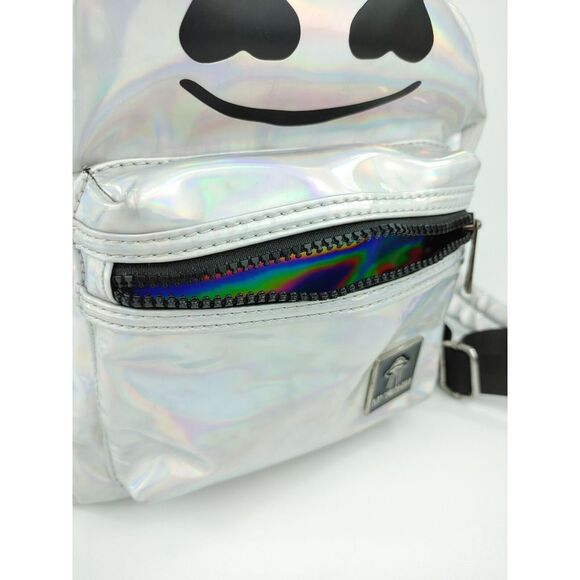 Marshmello Mad engine oil slick mini backpack MARSHIN silver holographic - Picture 12 of 12